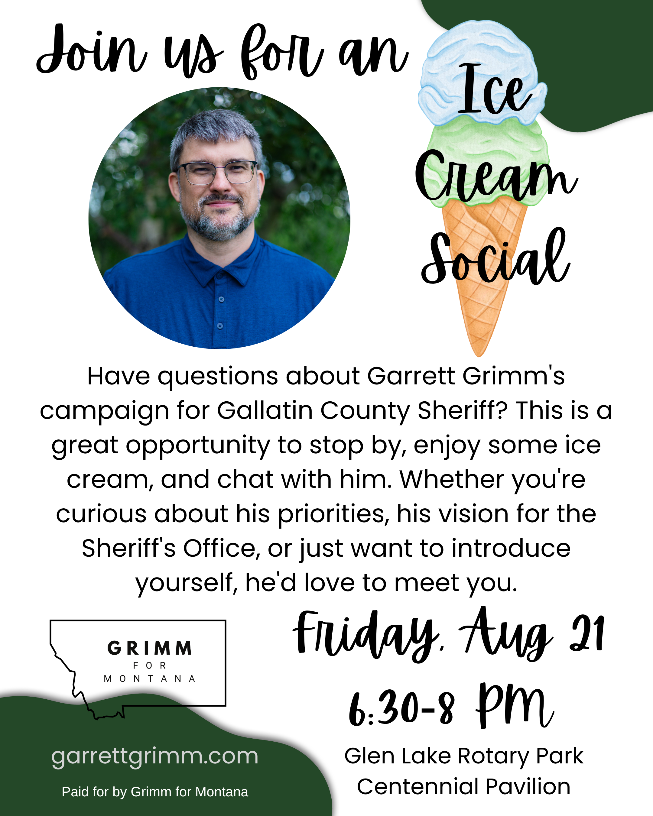 August 21st Ice Cream Social